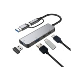 Autres accessoires informatiques Accsup HUB USB-C+A 4 en 1