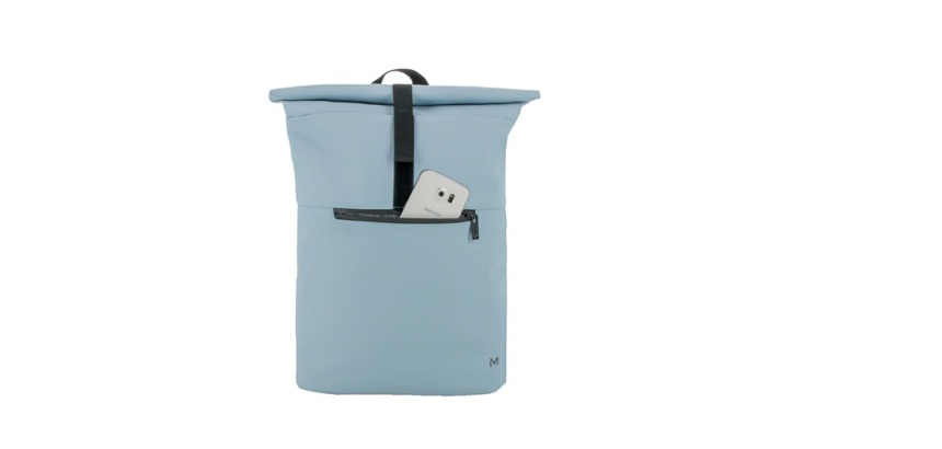 Sac à dos pour ordinateur portable Mobilis Roll Top 14-16" - 16L - Bleu clair