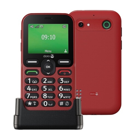 Téléphone portable Doro Leva E10 2,4" 4G Nano SIM Rouge
