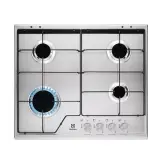 Plaque gaz Electrolux KGS6424SX Inox 60 cm