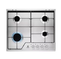 Plaque gaz Electrolux KGS6424SX Inox 60 cm