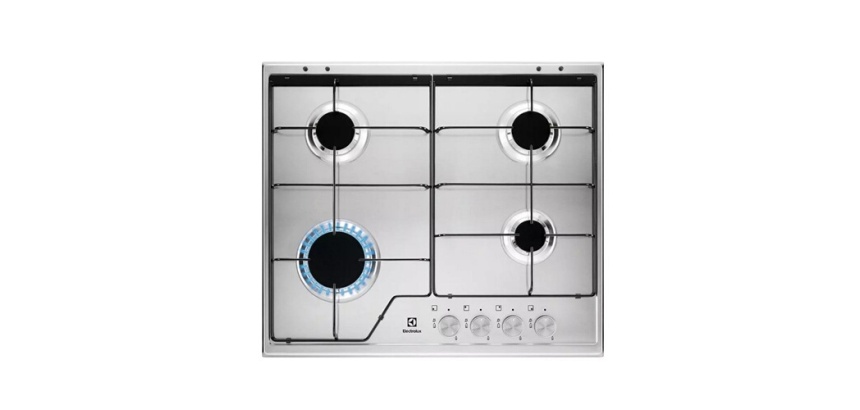 Plaque gaz Electrolux KGS6424SX Inox 60 cm