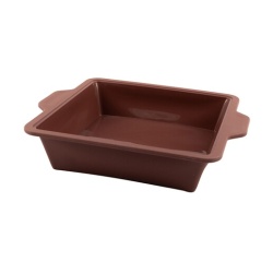 Plat / moule Point Virgule Moule à gateau en silicone20x20x6cm