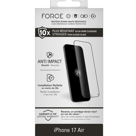 Protection d'écran pour smartphone Forceglass FG MG 2,5D Impact IP17 Air - GRS