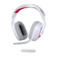 Casque PC Logitech G Astro A20 X LIGHTSPEED gaming sans fil pour PS5, Xbox, Switch, PC avec PLAYSYNC AUDIO deux systemes, Bluetooth, LIGHTSYNC RVB, et micro a tige 48 kHz - Blanc