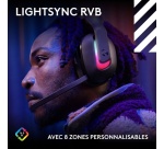 Casque PC Logitech gaming sans fil G Astro A20 X Lightspeed Bluetooth Noir pour PS5 Xbox Nintendo Switch et PC