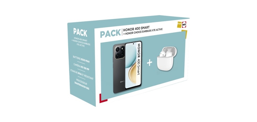 Smartphone Honor Pack 400 Smart 4G 6/128 & Honor Choice Earbuds X7E Active
