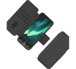 Smartphone Doro Pack seniors Aurora A10 graphite avec etui de protection noir + film de protection en verre trempé