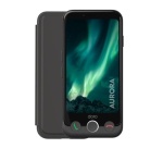 Smartphone Doro Pack seniors Aurora A10 graphite avec etui de protection noir + film de protection en verre trempé