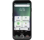 Smartphone Doro Pack seniors Aurora A10 graphite avec etui de protection noir + film de protection en verre trempé