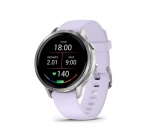 Montre connectée Garmin Venu 4 griset silver - bracelet silicone pervenche - 41mm