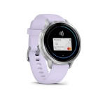 Montre connectée Garmin Venu 4 griset silver - bracelet silicone pervenche - 41mm