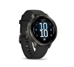 Montre connectée Garmin Venu 4 noir et gray- bracelet silicone noir - 41mm