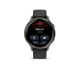 Montre connectée Garmin Venu 4 noir et gray- bracelet silicone noir - 41mm