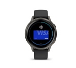 Montre connectée Garmin Venu 4 noir et gray- bracelet silicone noir - 41mm