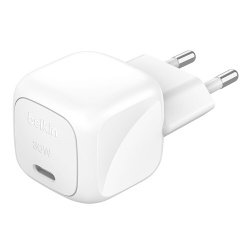 Chargeur pour téléphone mobile Belkin secteur USB-C 30W Power Delivery, blanc.