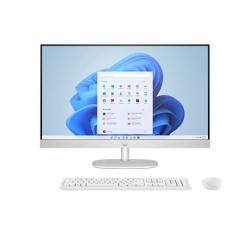 PC tout en un Hp 27-cr0067nf 27" AMD Ryzen 7 16 Go RAM 512 Go SSD Blanc coquillage