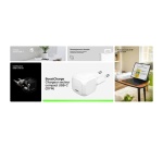 Chargeur pour téléphone mobile Belkin secteur USB-C 20W Power Delivery, avec câble d'un mètre USB-C vers USBC-C inclus, blanc.