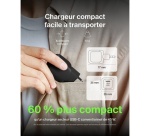 Chargeur pour téléphone mobile Belkin secteur USB-C 45W, noir.