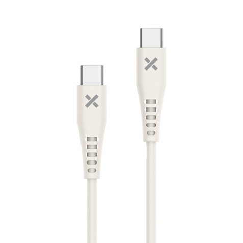 Câble téléphone portable Wefix USB-C vers USB-C 1M beige