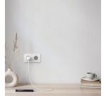 Chargeur pour téléphone mobile Belkin secteur USB-C 25W Power Delivery, avec câble d'un mètre USB-C vers USB-C inclus, blanc.