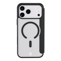 Coque et étui téléphone mobile Forcecase Folio MagSafe GRS Noir pour iPhone 17 Pro Max
