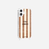 Coque et étui téléphone mobile La Coque Francaise imprimée MagSafe Ciao Amore avec anneau Beige pour iPhone 17