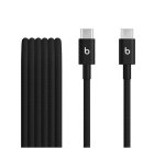 Câble téléphone portable Beats USB-C vers USB-C 1.5 m Noir pour iPhone