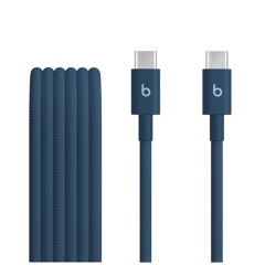 Câble téléphone portable Beats USB-C vers USB-C 1.5 m Bleu pour iPhone