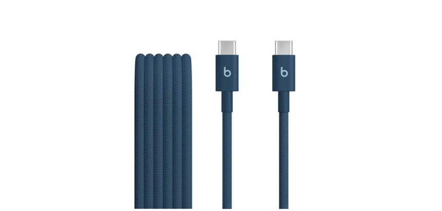 Câble téléphone portable Beats USB-C vers USB-C 1.5 m Bleu pour iPhone