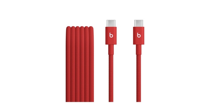 Câble téléphone portable Beats USB-C vers USB-C 1.5 m Rouge pour iPhone
