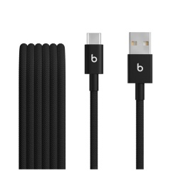 Câble téléphone portable Beats USB-A vers USB-C 1.5 m Noir pour iPhone