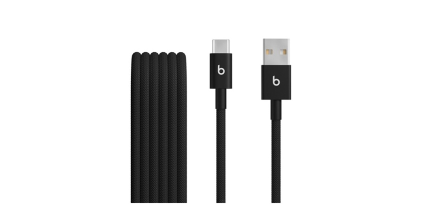 Câble téléphone portable Beats USB-A vers USB-C 1.5 m Noir pour iPhone