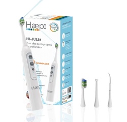 Brosse à dents électrique Haepi Julia - Brosse à dents sonique 3-en-1