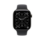 Apple watch Apple Watch Series 11 GPS + Cellular 46mm Boitier en Titane Ardoise avec Bracelet Sport Noir - M/L