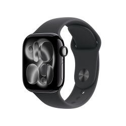 Apple watch Apple Watch Series 11 GPS + Cellular 42mm Boitier en Aluminium Noir de Jais avec Bracelet Sport Noir - S/M