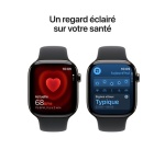 Apple watch Apple Watch Series 11 GPS + Cellular 42mm Boitier en Titane Ardoise avec Bracelet Sport Noir - S/M