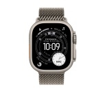 Apple watch Apple Watch Ultra 3 GPS + Cellular 49mm Boitier en Titane Naturel avec Bracelet Milanais Titane Naturel - Large