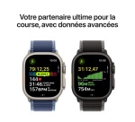 Apple watch Apple Watch Ultra 3 GPS + Cellular 49mm Boitier en Titane Naturel avec Bracelet Milanais Titane Naturel - Large