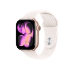 Apple watch Apple Watch Series 11 GPS + Cellular 42mm Boitier en Aluminium Or Rose avec Bracelet Sport Rose Tendre - S/M