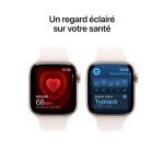 Apple watch Apple Watch Series 11 GPS + Cellular 42mm Boitier en Aluminium Or Rose avec Bracelet Sport Rose Tendre - S/M