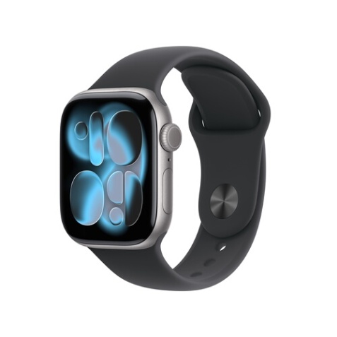 Apple watch Apple Watch Series 11 GPS + Cellular 42mm Boitier en Aluminium Gris Sidéral avec Bracelet Sport Noir - M/L