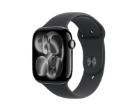 Apple watch Apple Watch Series 11 GPS 46mm Boitier en Aluminium Noir de Jais  avec Bracelet Sport Noir - S/M