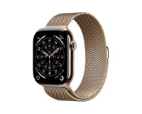 Apple watch Apple Watch Series 11 GPS + Cellular 46mm Boitier en Titane Or avec Boucle Milanaise Or - S/M