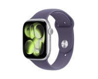 Apple watch Apple Watch Series 11 GPS + Cellular 46mm Boitier en Aluminium Argent avec Bracelet Sport Brume Violette - M/L
