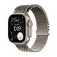 Apple watch Apple Watch Ultra 3 GPS + Cellular 49mm Boitier en Titane Naturel avec Bracelet Milanais Titane Naturel - Small