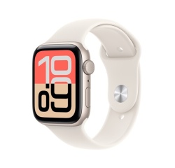 Apple watch Apple Watch SE 3 GPS 44mm Boitier en Aluminium Lumiere Stellaire avec Bracelet Sport Lumiere Stellaire - M/L