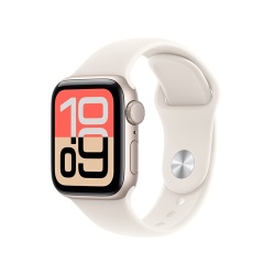 Apple watch Apple Watch SE 3 GPS 40mm Boitier en Aluminium Lumiere Stellaire avec Bracelet Sport Lumiere Stellaire - S/M