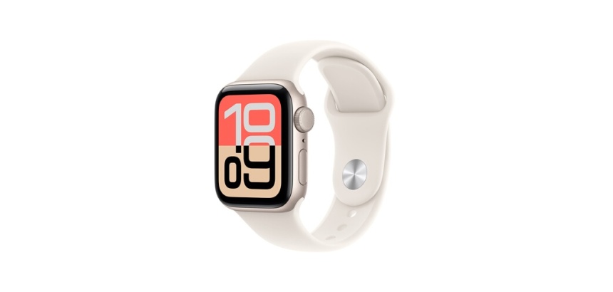 Apple watch Apple Watch SE 3 GPS 40mm Boitier en Aluminium Lumiere Stellaire avec Bracelet Sport Lumiere Stellaire - S/M