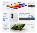 Tablette tactile Xiaomi Android Redmi Pad 2 Pro 128Go Wi-Fi Argent